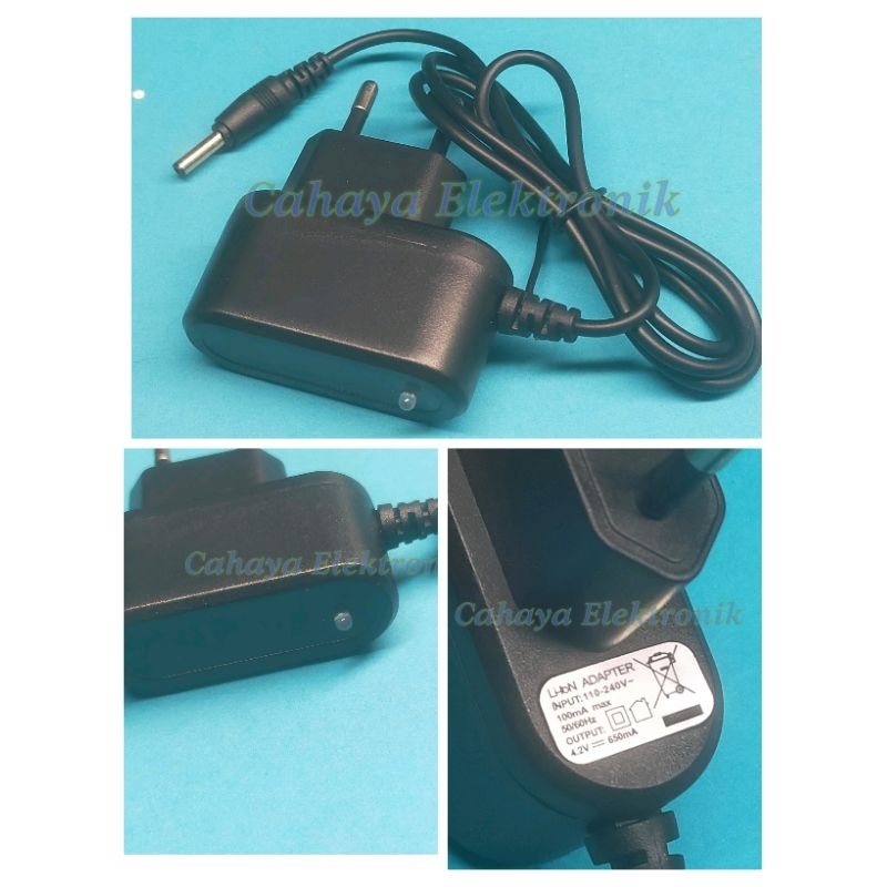 Charger Senter Kepala Luby ORI 650mA / Chas Senter Kepala Luby 1 Lubang