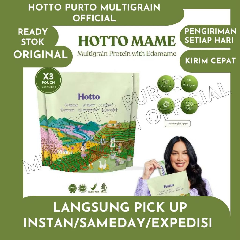

Hotto Mame Protein Multigrain with EDAMAME 3 Pouch (36 sachet)