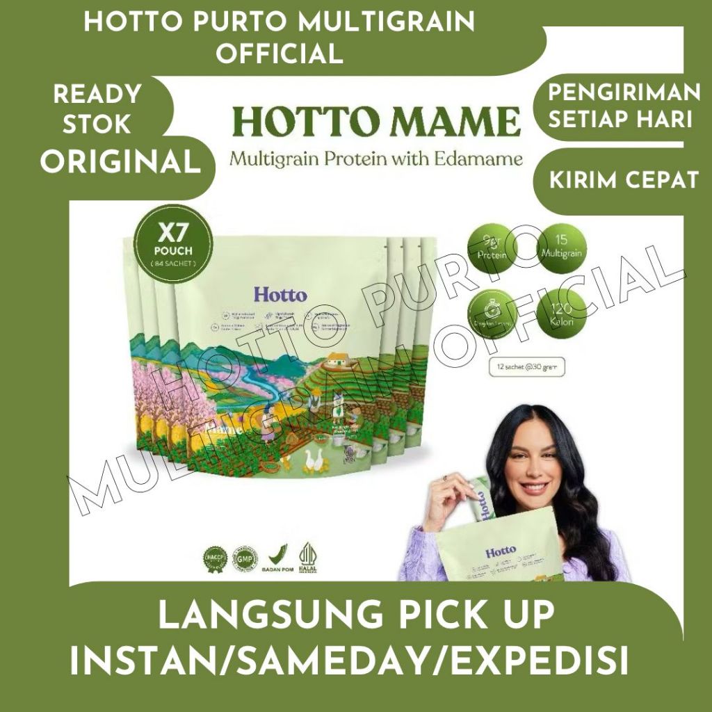 

Hotto Mame Protein Multigrain with EDAMAME 7 Pouch (84 sachet)