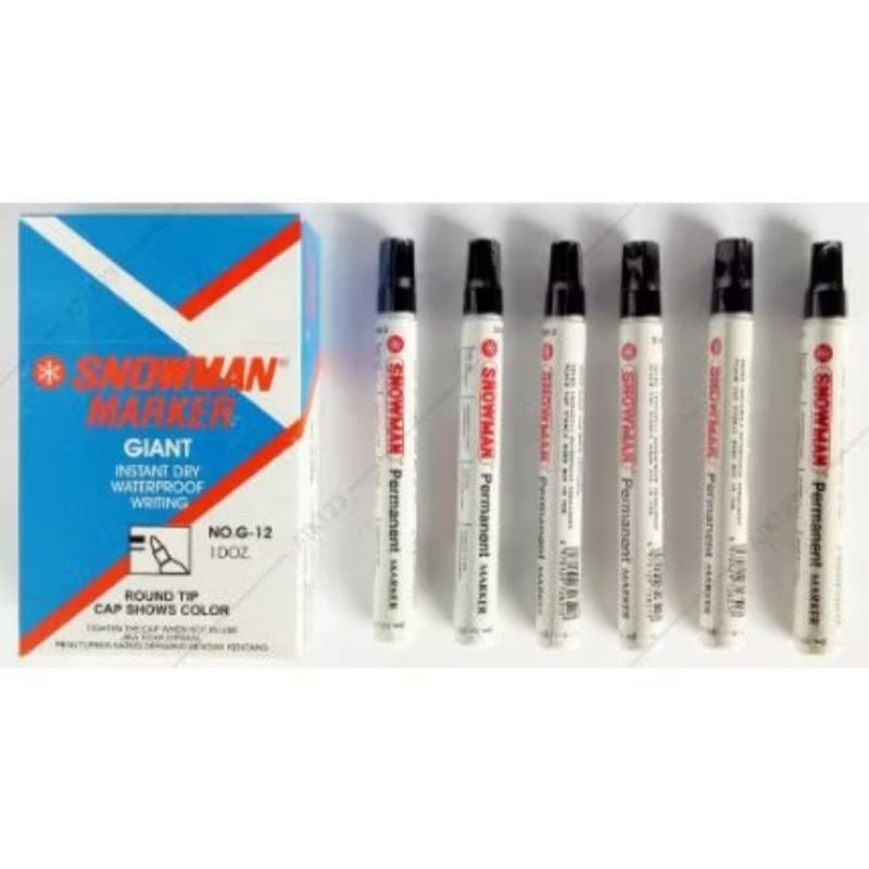 

Spidol Snowman G12 Permanen Marker Spidol Permanen G-12