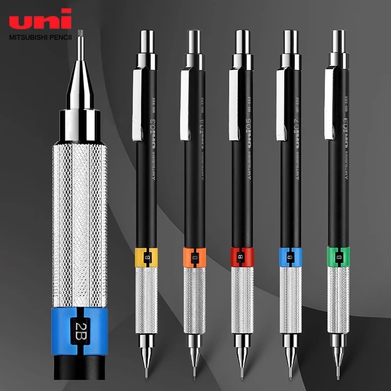 

Uni 552 Series Mechanical Pencil for Drafting 0.3 0.4 0.5 0.7 0.9 mm Pensil Mekanik untuk Menggambar