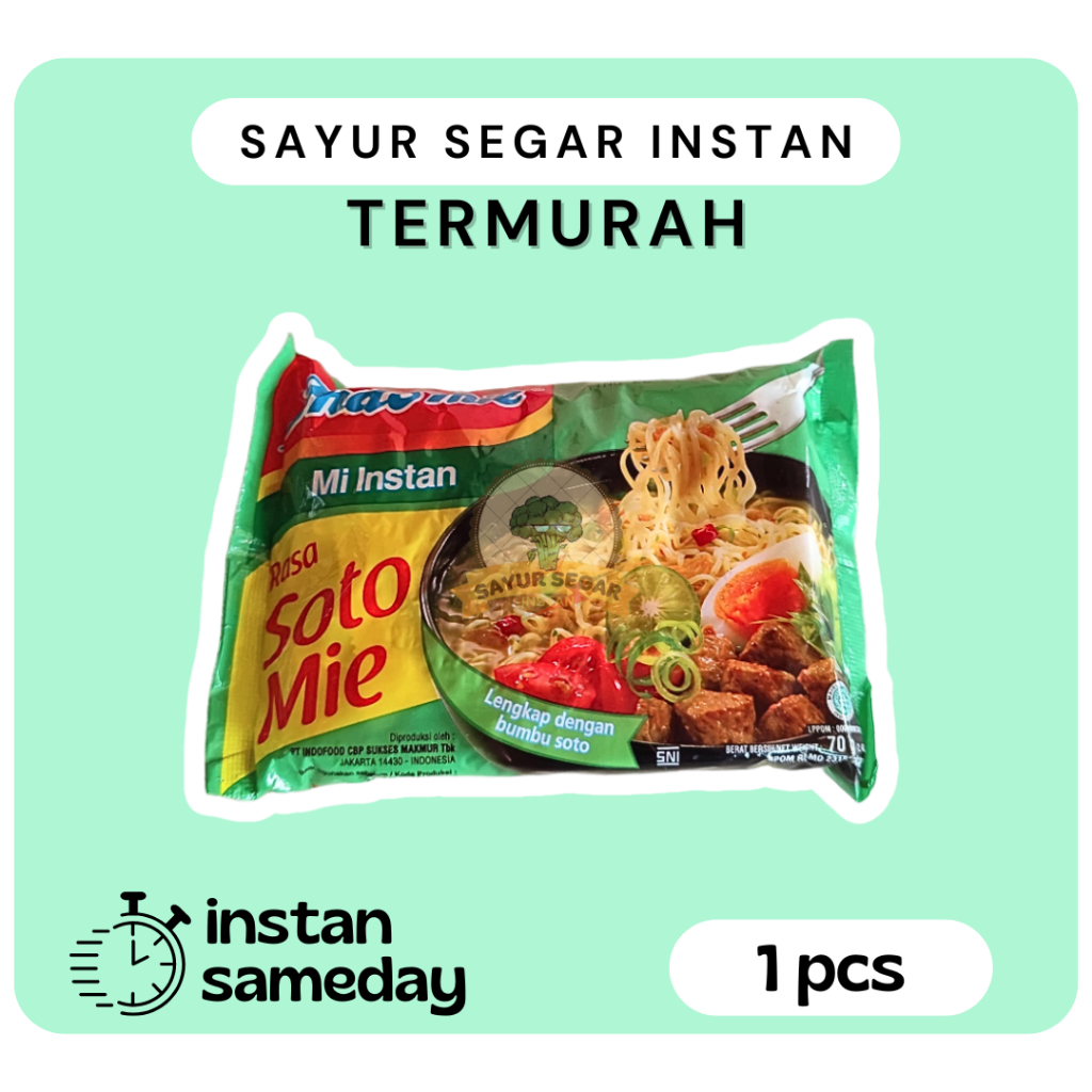 

Mie Soto Mie / Mie Indomie 1pcs / Mie Instan SayurSegarInstan