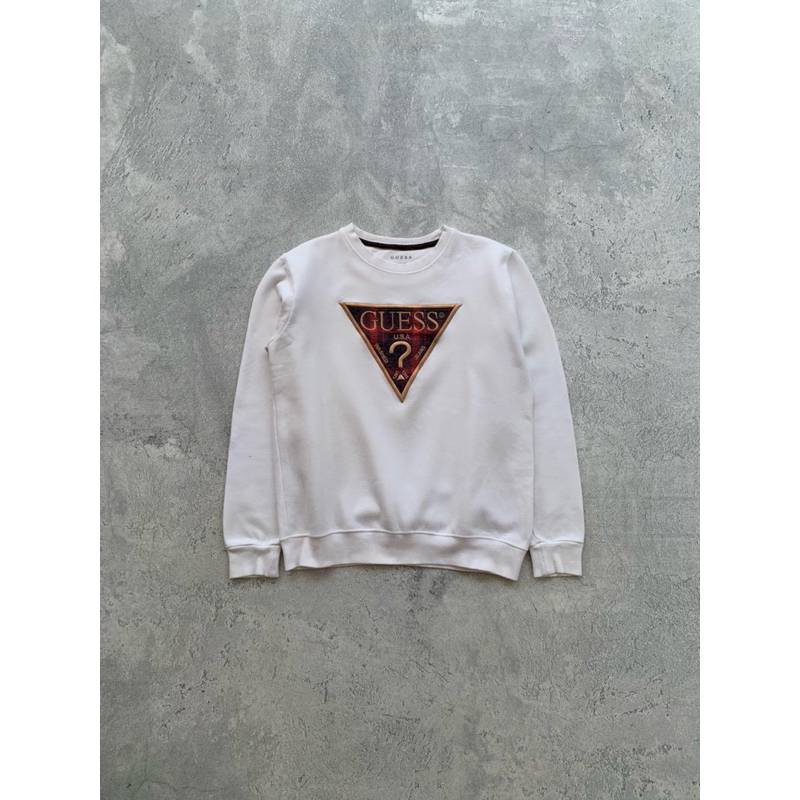 CREWNECK GUESS TRIANGLE ORIGINAL SECOND BRANDED
