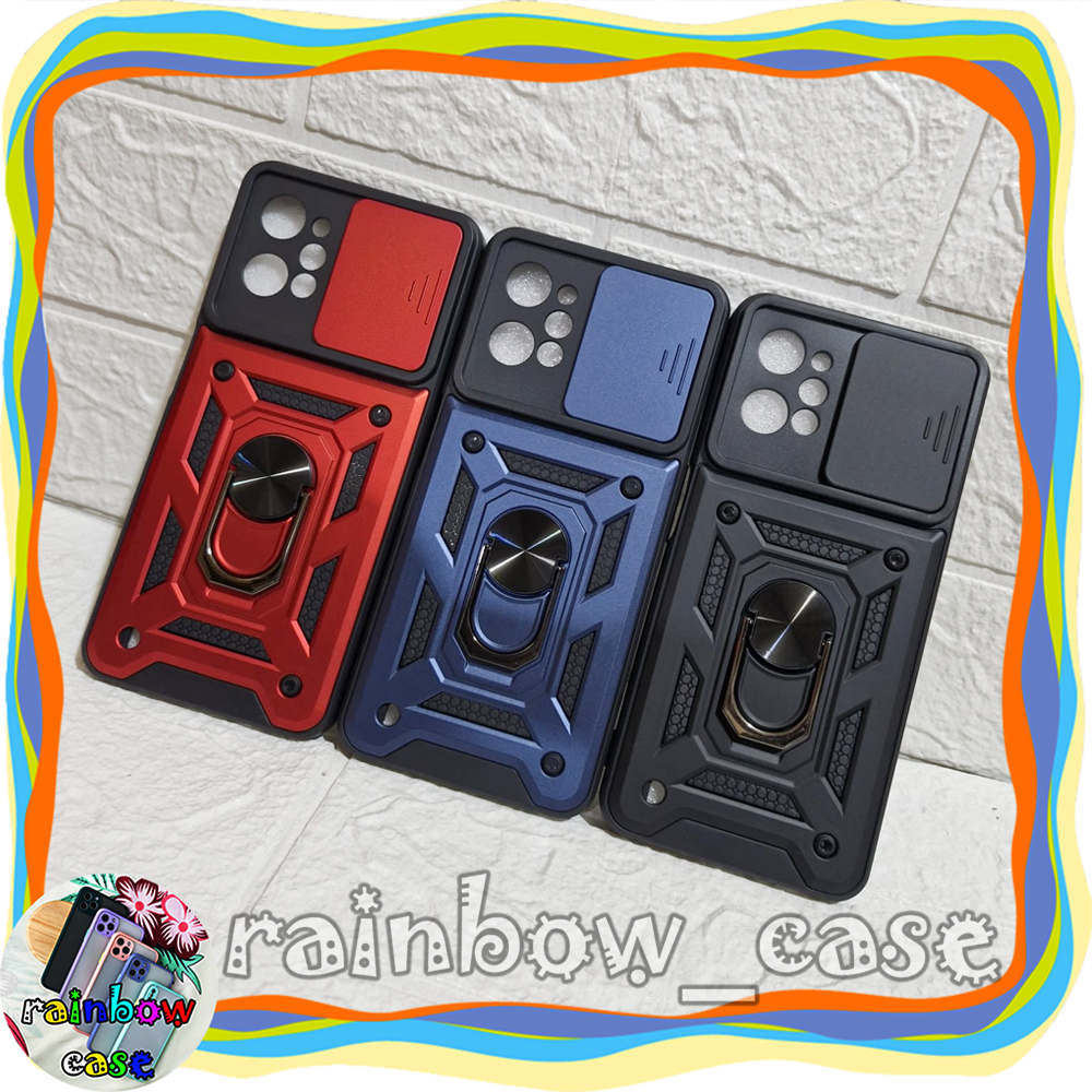 REALME C31 CASE TRANSFORMER 2 IN 1 SLIDE CAMERA RINGSTAND