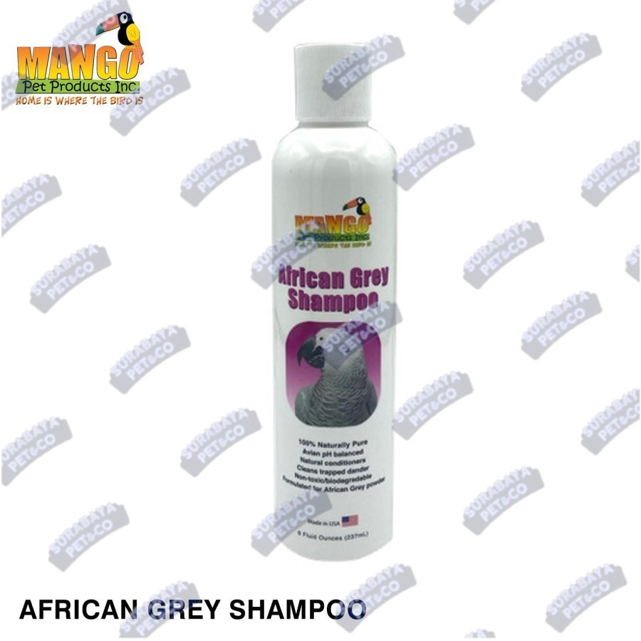 Mango Pet African Grey Shampoo Shampo mandi burung African Grey