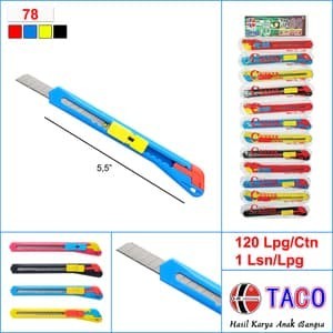 

Cutter Taco 78 Ukuran Kecil Warna Doff