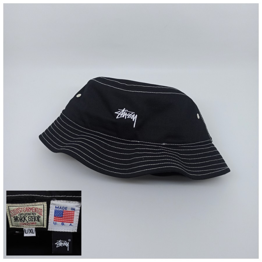 Topi Stussy x Our Legacy Bucket Hat Second Preloved Original 201