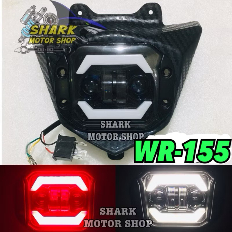 KEDOK LAMPU LED WR155/HEADLAMP WR155/LAMPU DEPAN LED WR 155/LAMPU DEPAN WR155/LAMPU LED  WR 155