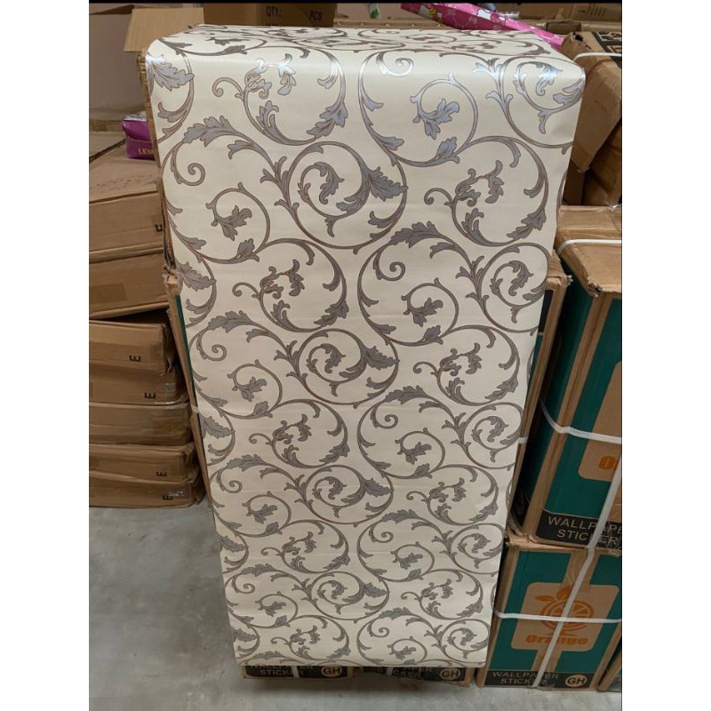 Wallpaper Sticker Dinding Motif Gh013 Batik Ukuran 45cmx10m