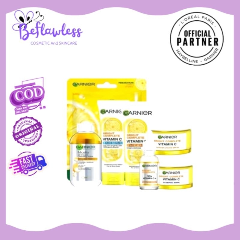 Paket Lengkap Garnier Bright Complete || Paket Size Besar