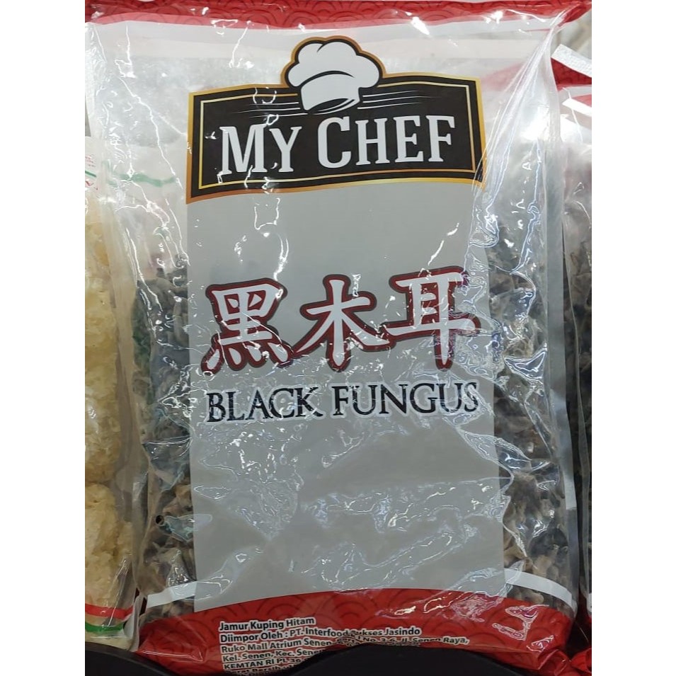 

My Chef Black Fungus Jamur Kuping Hitam Bahan Campuran Masakan Makanan Cina China Chinese Food Asia