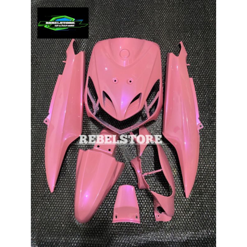 Cover full body halus Yamaha mio smile warna pink lembayung ungu