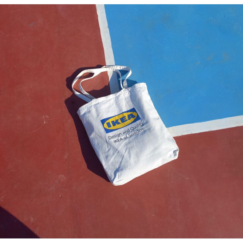 Tote Bag IKEA Second original Tas bekas vintage ori murah slingbag canvas pria wanita