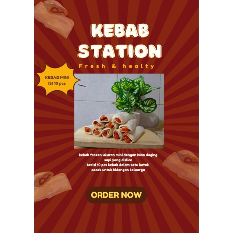 

KEBAB STATION FROZEN ORGINAL MINI 1 BOX ISI 10 KEBAB