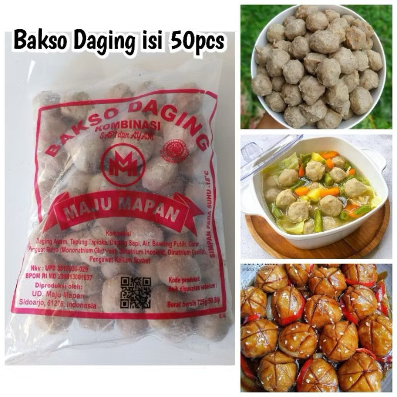 

Bakso Daging Maju Mapan isi 50biji