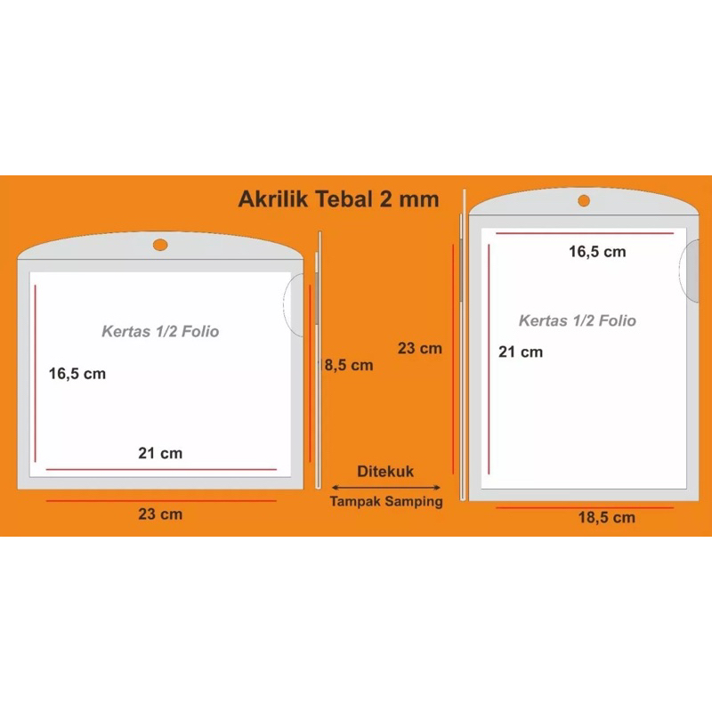 

Papan Brosur Dinding Akrilik 2mm