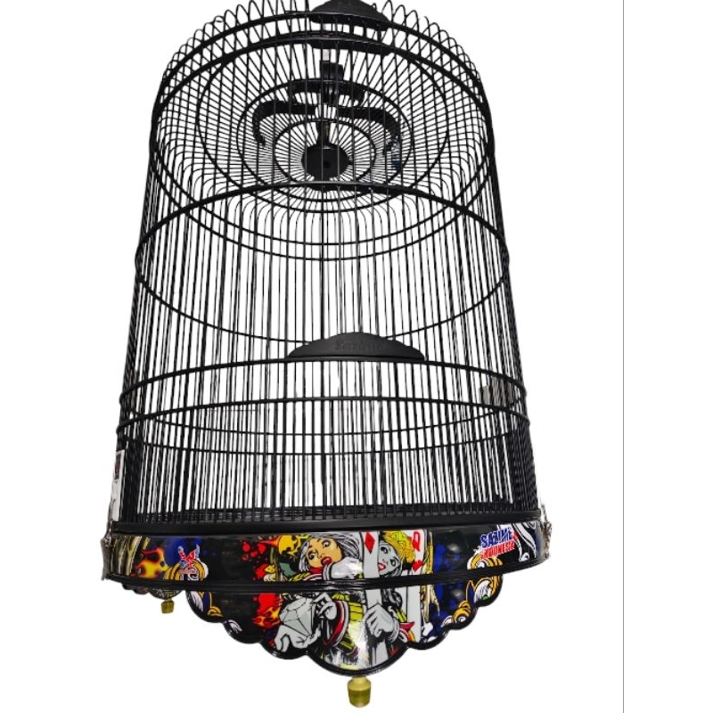 sangkar murai sazime ukuran 58 decal tebok pvc