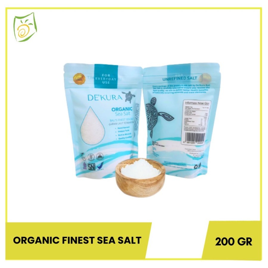 

Garam Laut Organik Dekura - De'kura Organic Sea Salt 200gr
