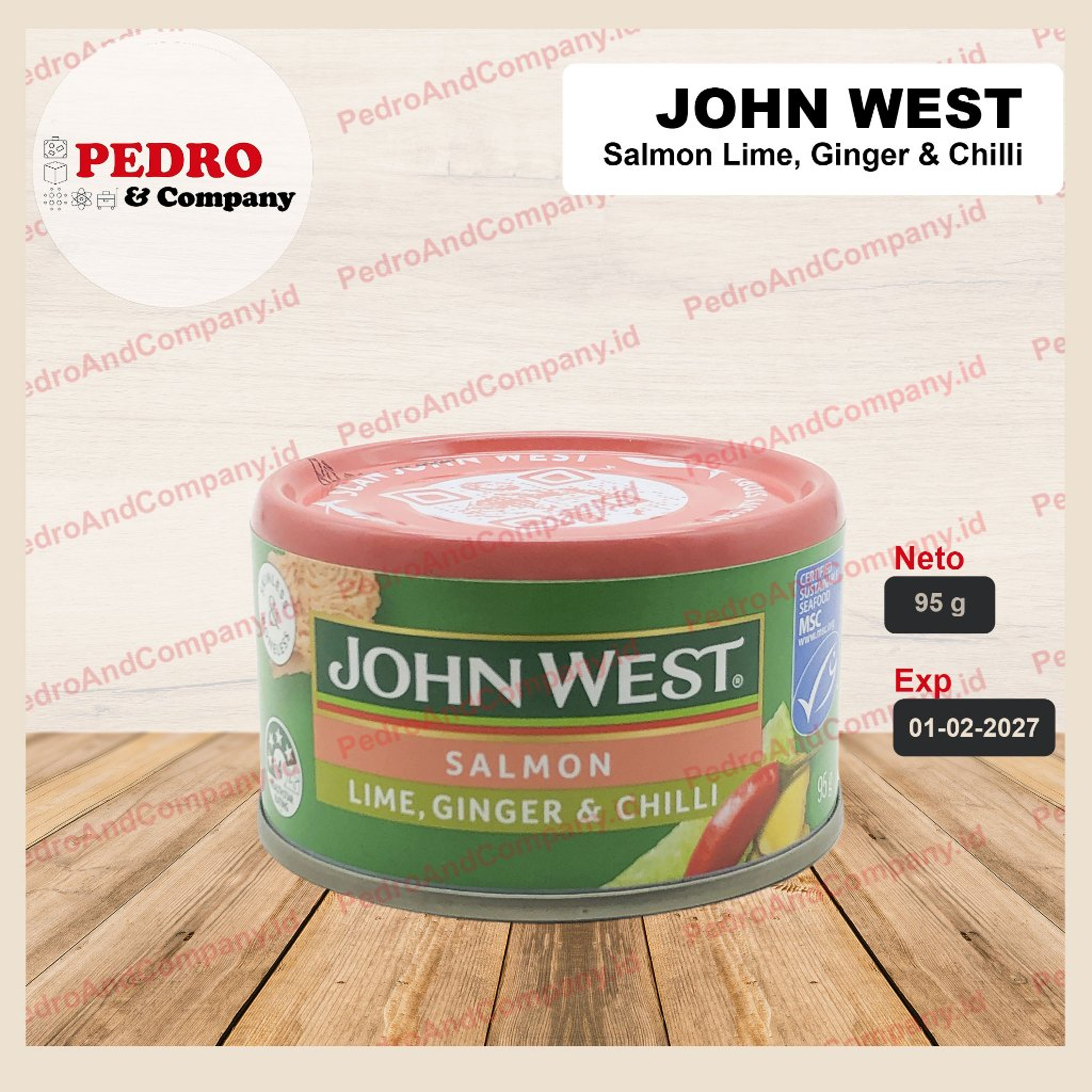 

John west salmon LIME GINGER CHILLI 95 gram ikan kaleng LIMO JAHE CABE