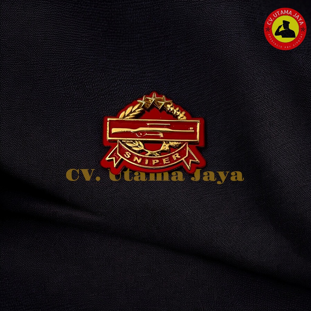 Pin Sniper Panjang | Brevet Wing Sniper panjang Polisi Polri