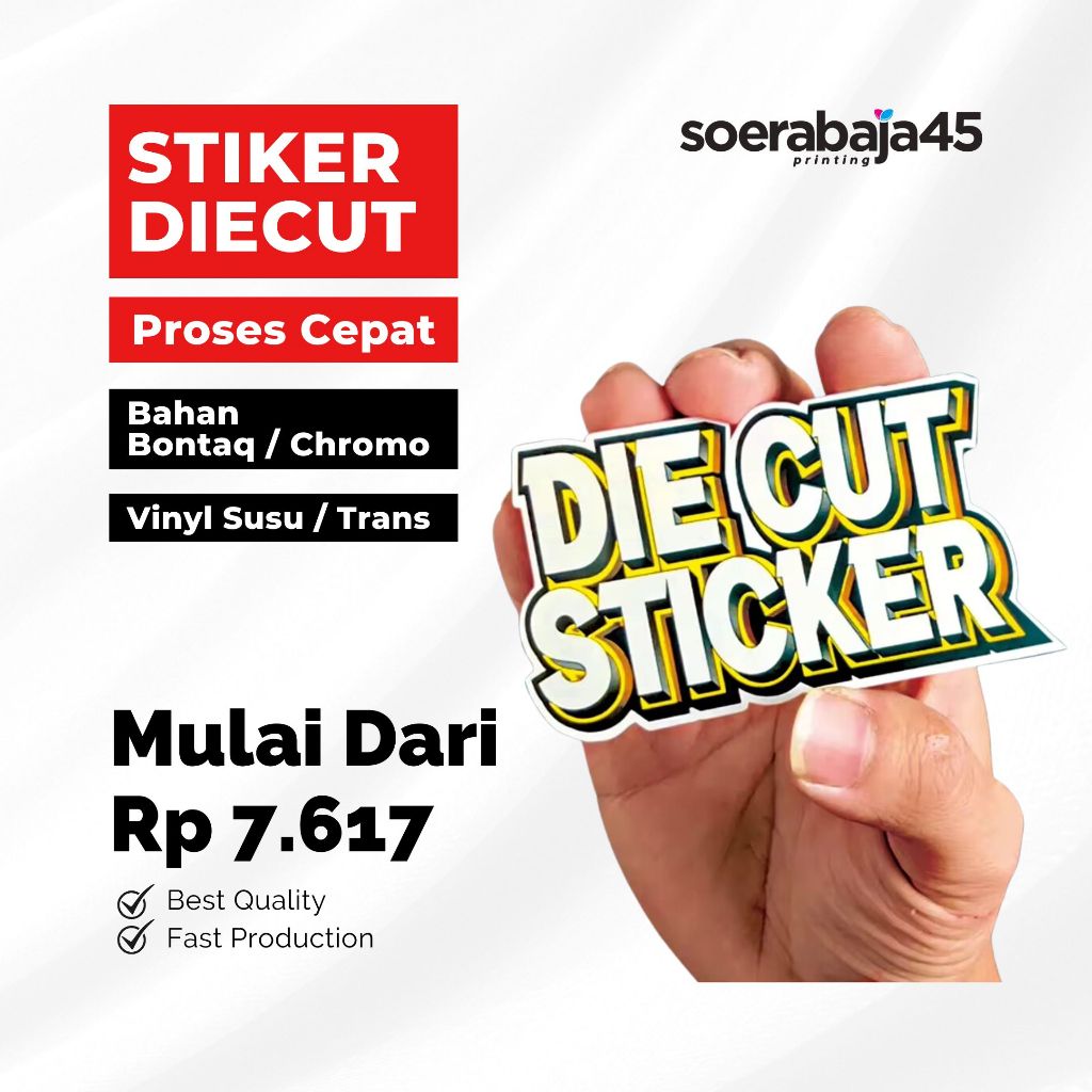 

Cetak Stiker Chromo / Bontaq / Vinyl A3+ Diecut - Label Makanan & Minuman Anti Air