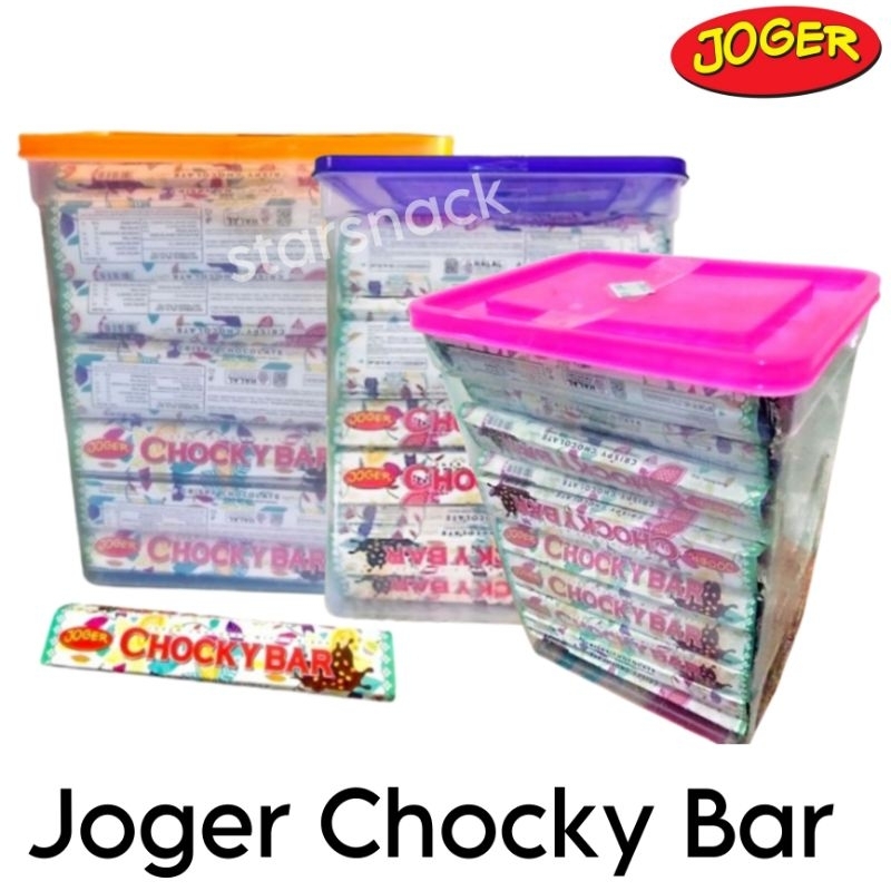 

Chocky Bar coklat isi 40 bj/toples kontainer