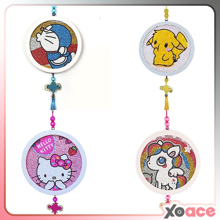 

KODE T53T DIY 5D Diamond Painting Lukisan Karakter Dengan Frame Bundar Tassel