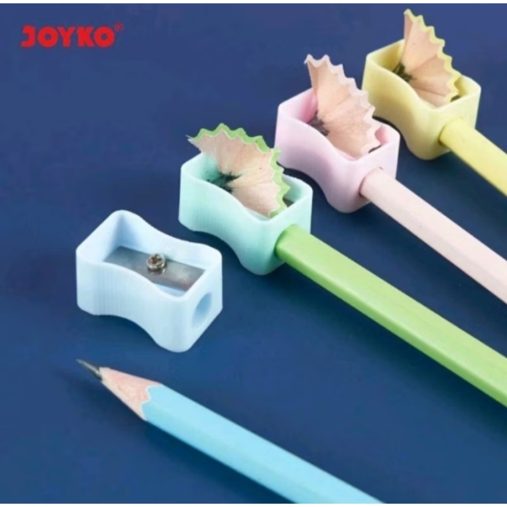 

[PAK] RAUTAN / SERUTAN / OROTAN JOYKO SP-362 WARNA PASTEL / JOYKO SHARPENER ISI 24 PCS