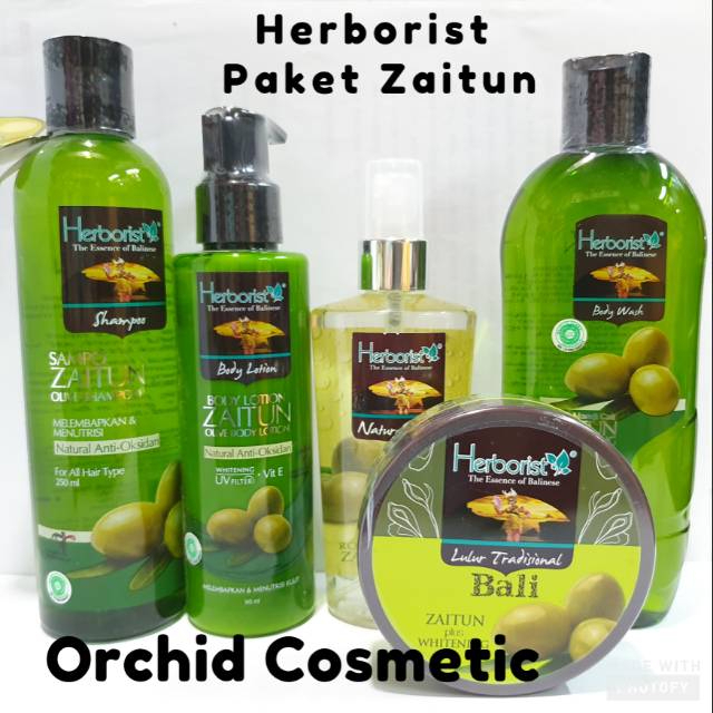 DiskonRamadhan PAKET LENGKAP PERAWATAN TUBUH BADAN BODY CARE HERBORIST ZAITUN LENGKAP PAKET 5 UNTUK 