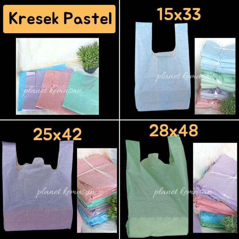 KANTONG PLASTIK PASTEL KRESEK PASTEL KANTONG PLASTIK WARNA-WARNI KRESEK PASTEL KANTONG KRESEK KILOAN
