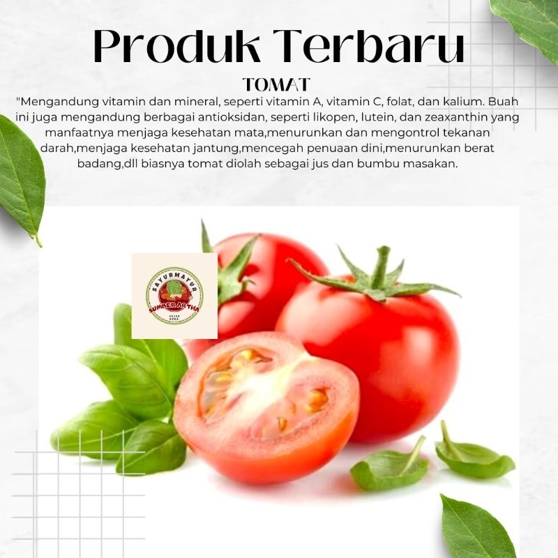 

Sayur Fresh 250Gr Tomat bagus segar jus murah fast delivery