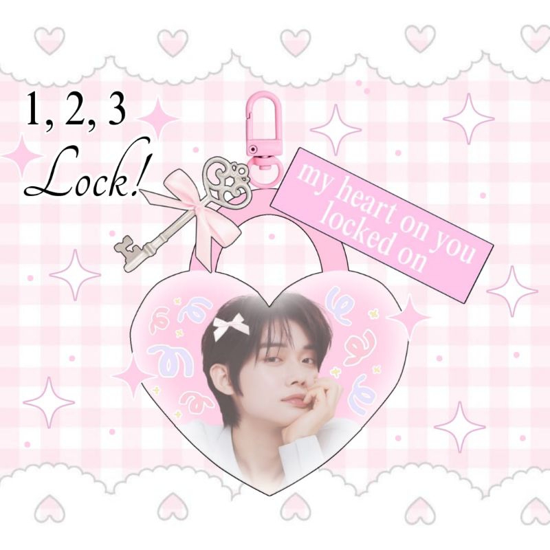 [PRE-ORDER] 1,2,3 LOCK KEYCHAIN TXT TOMORROW X TOGETHER YEONJUN SOOBIN HUENINGKAI TAEHYUN BEOMGYU SO