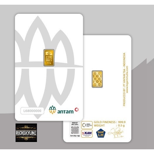 Emas LM Antam 0,5 gr