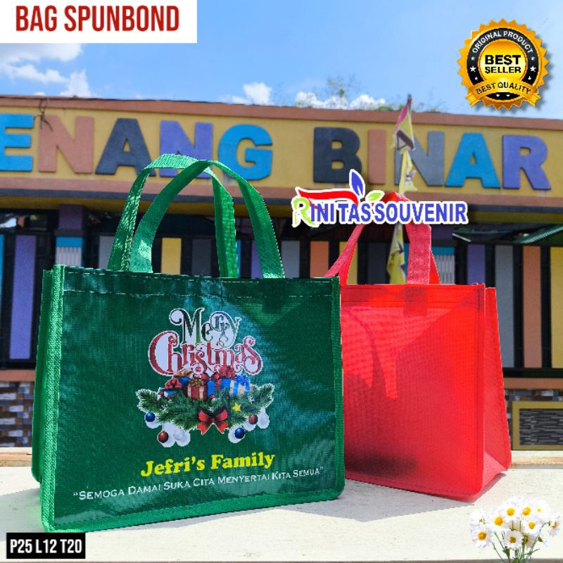 

Tas Souvenir Bingkisan Natal Tas Special Natal Tas Natal Custom Nama Gereja dan Foto