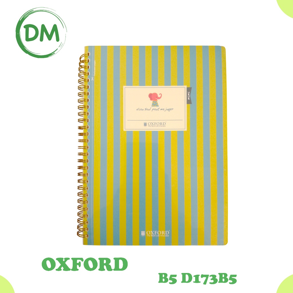 

D173B5 NOTEBOOK OXFORD AESTHETIC BUKU TULIS catatan SPIRAL B5 100 halaman