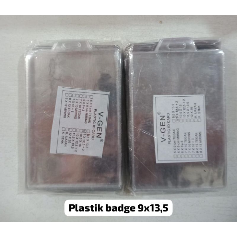 

plastik badge 9 x 13,5 tegak