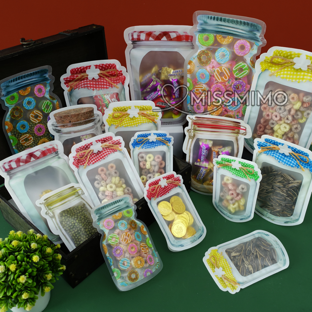 

Plastik Ziplock Snack Goodie Bag Biskuit Candy Cookies Standing Pouch