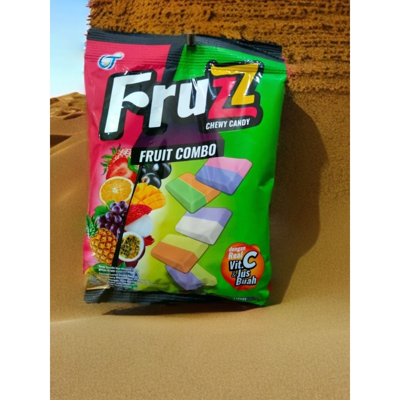 

Permen Fruzz Chewy Candy Fruit Combo 100gr