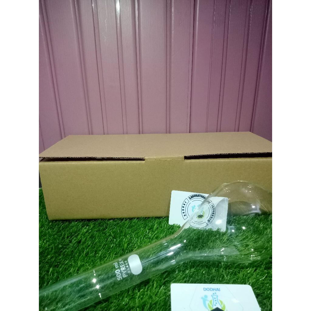 kjeldahl flask, Labu kjedhal, Labu kehdal 500 ml pyrex