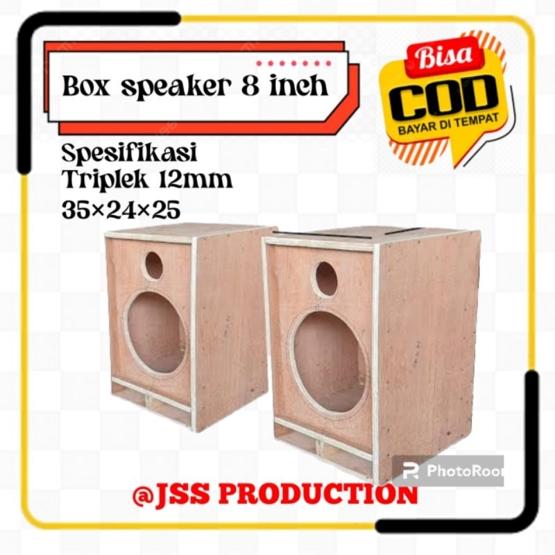 Box Speaker 8 inch dan lobang tweeter (free tweeter)