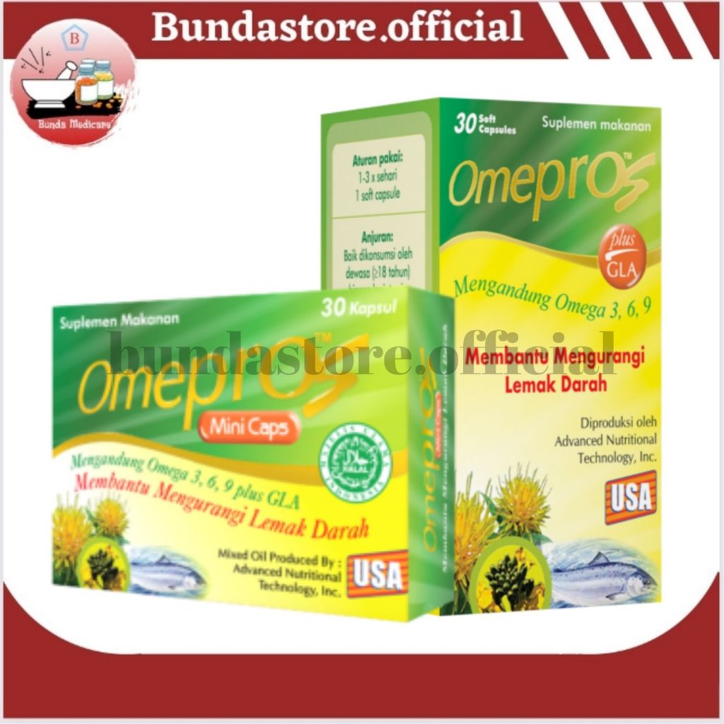 

Omepros Kapsul isi 30 / Omepros MINI Kapsul isi 30 - Obat untuk membantu mengurangi lemak darah