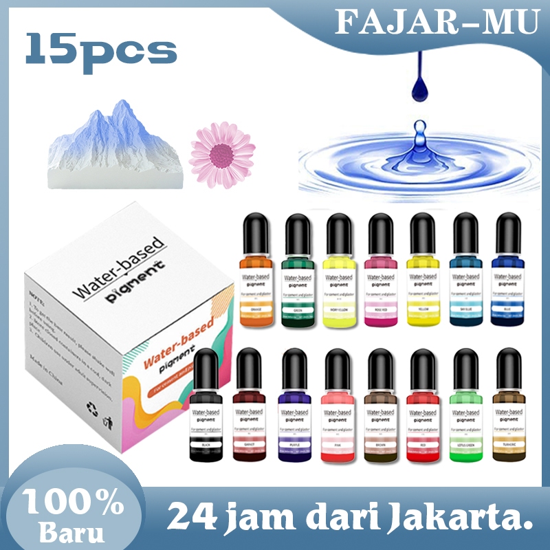 

Pewarna Resin Solid 15 Varian Warna 10ml Pigmen Resin Pewarna Kerajinan Seni Pigment Pasta
