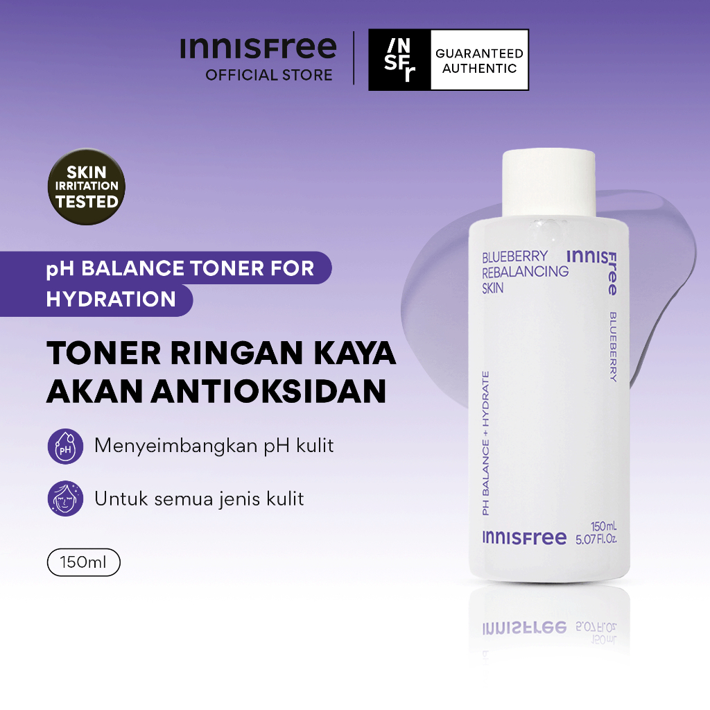 Innisfree Blueberry Rebalancing Skin - Toner Antioksidan