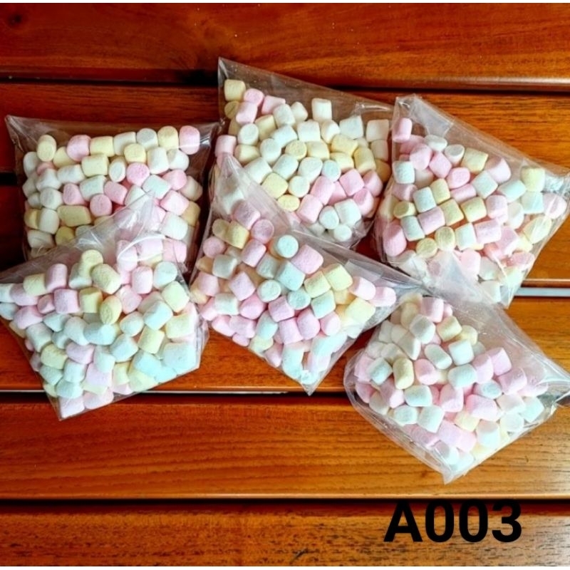 

Marshmallow Repack 50gr, Marshmallow Kemasan Mini, Marshmallow Mix Warna