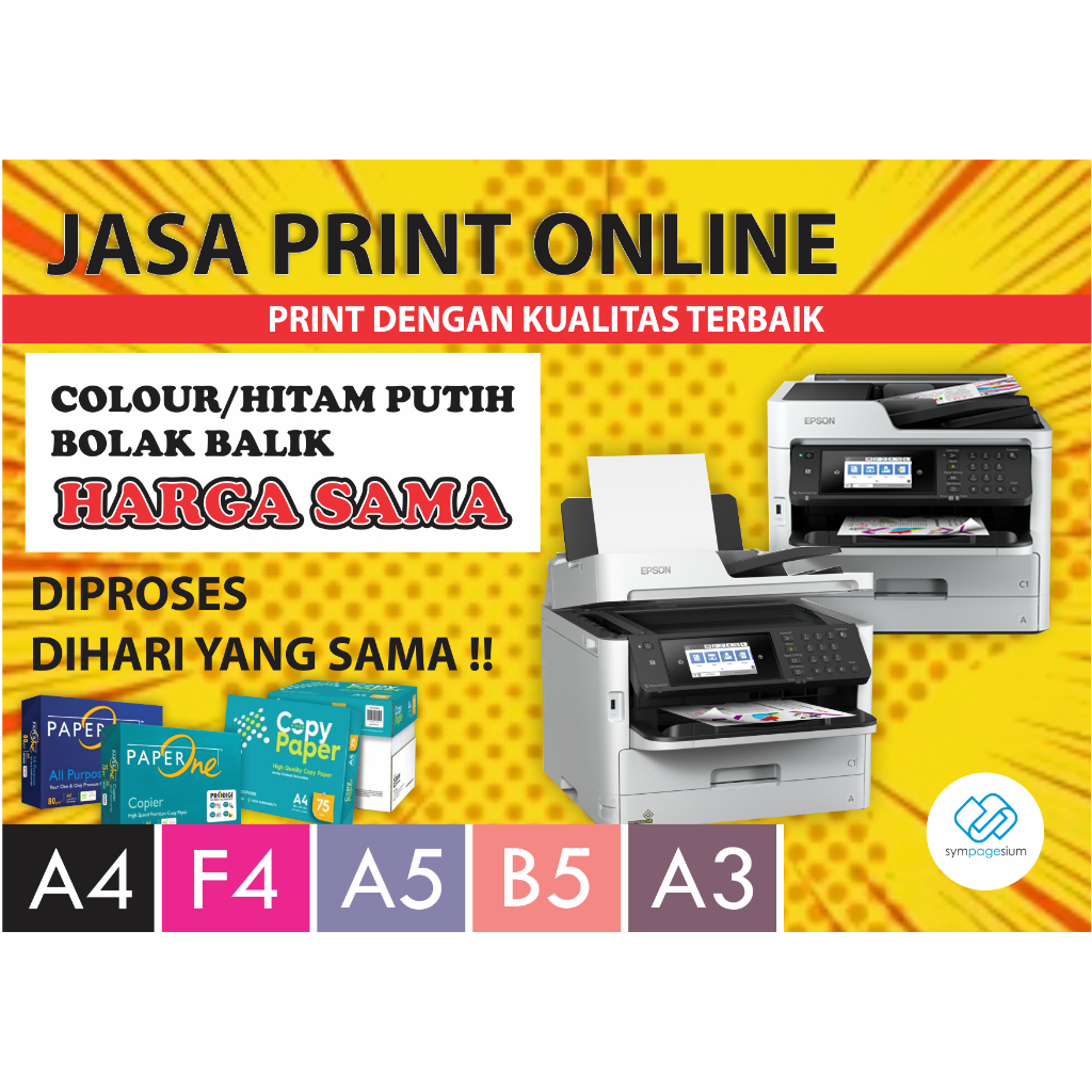 

PRINT / CETAK DOKUMEN Cepat A4, A5, B5, F4, A3 80/100 gsm, SKRIPSI, TESIS, BUKU, MAKALAH, PROPOSAL