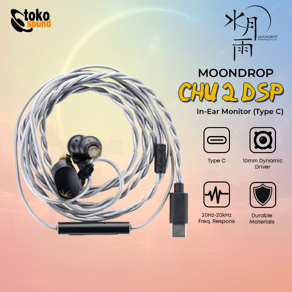 Moondrop CHU 2 DSP CHU II DSP CHU2DSP Dynamic Driver In Ear Monitor Earphone