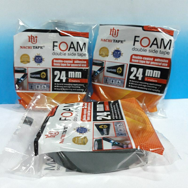 Nachi Isolasi Double Tape Foam Nachi 24x5m Hijau
