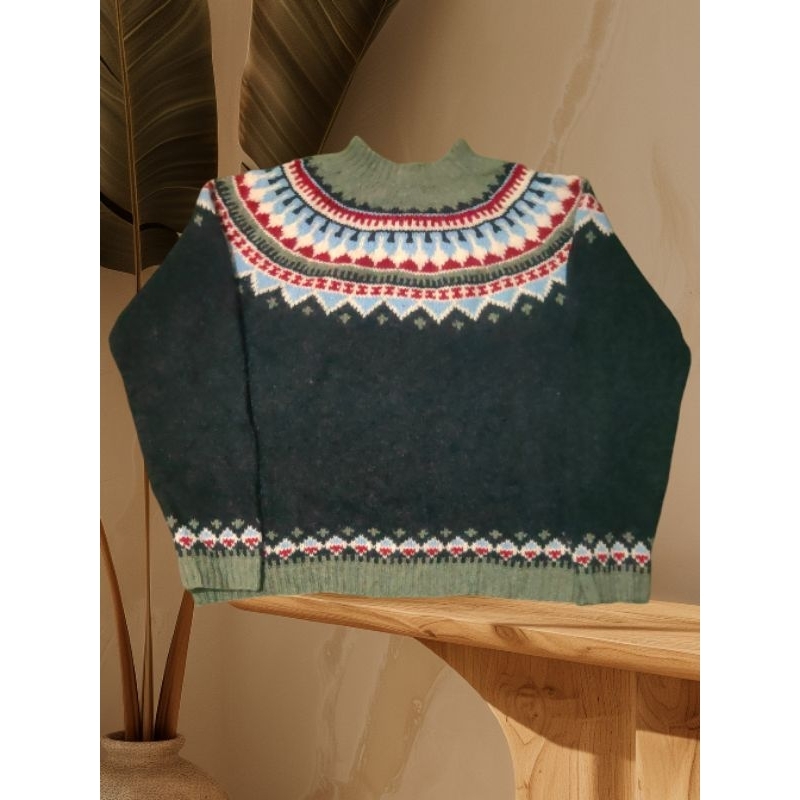 vintage wol sweater Rajut 90S