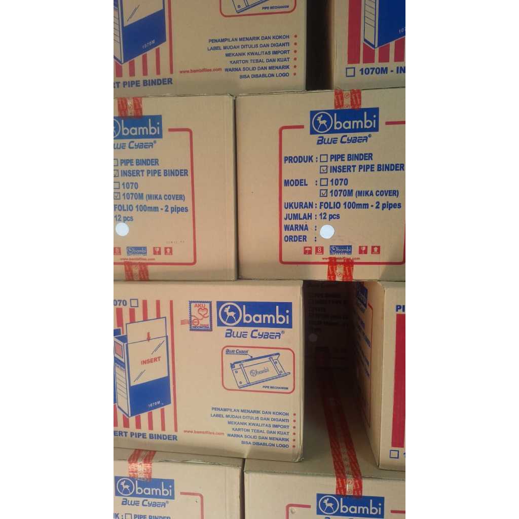 

Ordner Insert Pipe Binder With Full Spine 4 Colour Labels+Mika FC 100mm # 1070 M KING JIM ( 1 DUS 12 PCS )