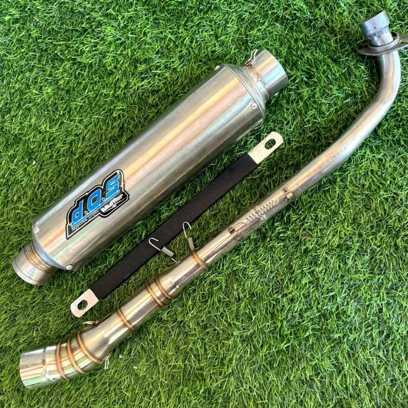 Hot Sale Kenalpot Racing Dos Tipe Jenong Gp5 Ngebas Ulem Bas Ulem Leher Netral Pnp Motor All Bebek